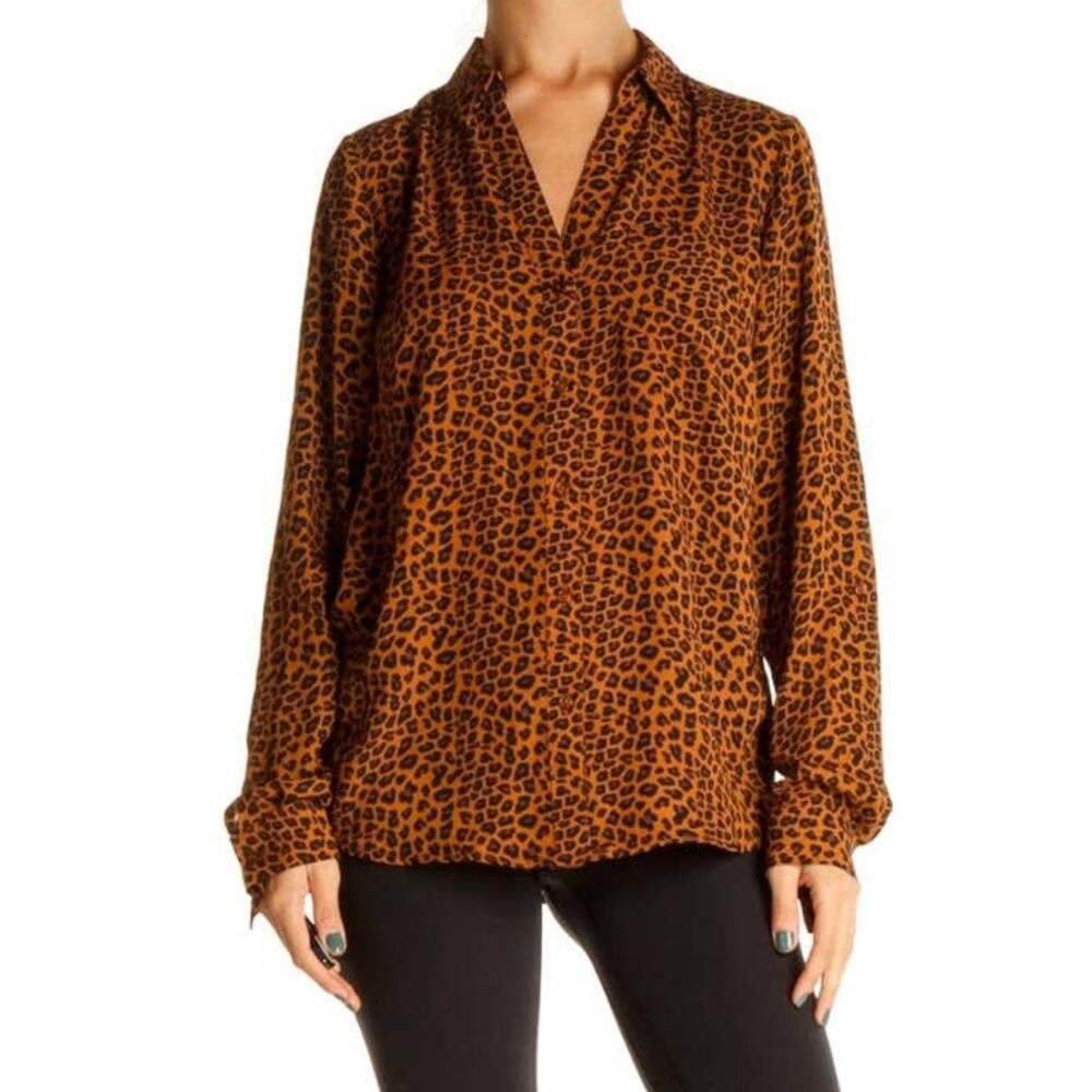 The Limited Leopard Print Button Down